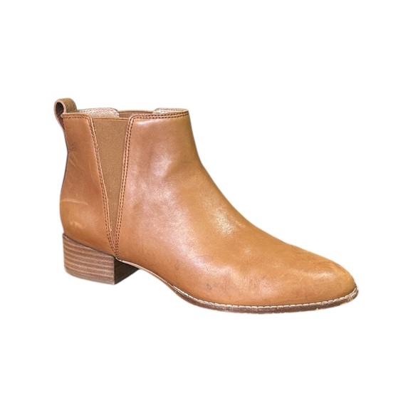 Madewell Shoes - Madewell The Carina Leather Ankle Boots in English Saddle Leather Womens Size 10